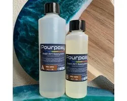 Pour poxy Epoxy Giethars - Resin Art UV bestendig - 600 gram - 2:1 mengverhouding