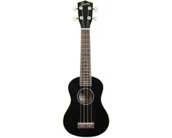 Sopraan Ukulele - Voor Beginners - Linde Body - Zwart