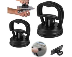 2 ventouses, outil de réparation de bosses de voiture, ventouse pour retirer les tablettes, support de téléphone portable, convient pour la réparation automobile, le démontage de téléphones portables, le déplacement et le levage d'objets (noir)