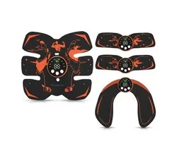 Namajunas – USB Oplaadbare EMS Trainer – Elektrische Buikspiertrainer – Afslankband Buik – Spiermassageapparaat – Spierstimulator – Armtrainer – Heuptrainer – 8 Modi, 29 Intensiteiten, LCD-scherm – Voor Dames & Heren