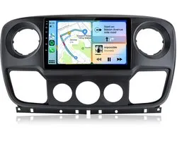 HexinexMarket Octa-Core autoradio Geschikt voor Renault Master III Opel Movano B Nissan NV400 - Draadloos CarPlay, Android Auto, multimediaspeler, 4GB+64GB