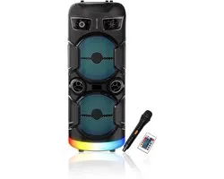 Bluetooth speaker - Party Speaker - Draadloze muziek Box - Speakers - Discolichten - LED verlichting - Bluetooth - Karaoke - FM radio