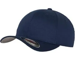 Urban Classics - Wooly Combed Flexfit pet - Youth size - Blauw