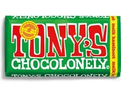 Tony's Chocolonely Melk Hazelnoot Chocolade Tablet - 180 gram