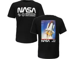 NASA Planets Logo x Space Shuttle Endeavor T-Shirt - Officiële Merchandise - S