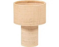 WOOOD Syro Tafellamp Ø 28 CM - Raffia - Naturel - 38x28x28