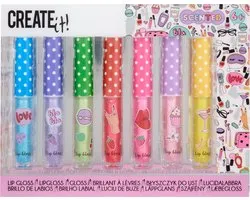 Create it! - Lipgloss met glitter en geur - 7-delig