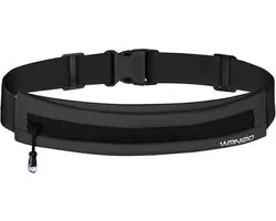 Weiniao Compartiment de rangement pour sac de course Sac de taille sport Sac de randonnée Sac de jogging Ceinture de course Smartphone 6,7 pouces - Téléphone - Étui pour bracelet sport WN-01 - Zwart