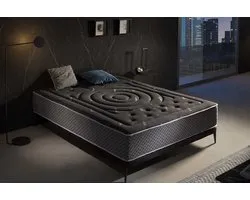 Premium Zwart Multizone Viscosoft Matras - 160 x 200 cm - Ergonomisch - 12 Slaapzones - Duo-Systeem H2-H3 - Hypoallergeen