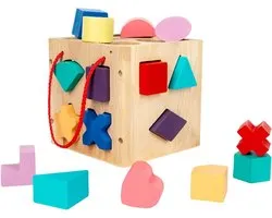Générique Vormsorteerder - hout | Stacker Classic Speelgoedset - Medium, Veelkleurig | Houten Vormsorteerder Speelgoed | Cadeaus voor jongens en meisjes | Educatief activiteitenspeelgoed