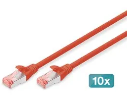 Digitus Professional netwerkkabel 0,5 m Cat6 S/FTP (S-STP) Rood
