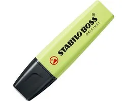 STABILO BOSS ORIGINAL - Markeerstift - Pastel - Snufje Limoen - Doos 10 Stuks