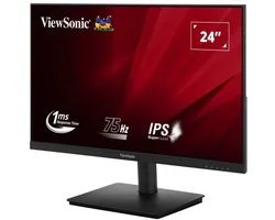 Viewsonic VA240-H-2 - Moniteur LED 24'' - 1920 x 1080 @ 75Hz - IPS - 250 cd/m² - 1 ms - HDMI, VGA (D- Sub) - Zwart