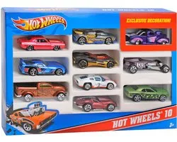 Hot Wheels Cadeauset Met 10 Auto's - 10 Pack Speelgoedvoertuig