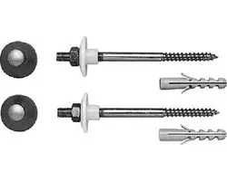 Duravit bevestigingsset voor wandbidet closet chroom