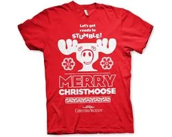 National Lampoon's Christmas Vacation - Merry Christmoose Heren Tshirt - 2XL - Rood