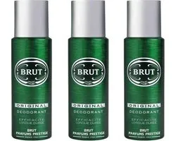 3x Brut deospray original 200 ml