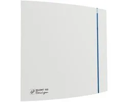 Soler & Palau Silent-100 Design Badkamer-/Toiletventilator met Timer - 230V AC - 8W - 85 m³/h - 26dB - IP45 - SILENT-100CRZ