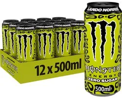 Monster Energy Lando Norris Energiedrank - 12x 500 ml blikjes - Zero Sugar