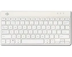 R-Go Compact Break Toetsenbord - Bluetooth - Break software - Ergonomisch design - QWERTY (US) - Wit