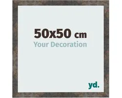Your Decoration - Fotolijst 50x50 cm - MDF - Geoxideerd Metaal - Bologna