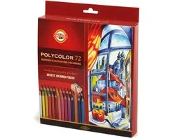 Koh I Noor Polycolor Artist's Set 72 stuks - Kleurpotloden
