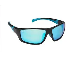 Lunettes Salmo Wrap Noir / Gris Lentille Blue Glacé | Lunettes de soleil