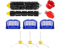 Ensemble filtre et brosse compatible avec iRobot Roomba série 600 605 615 616 620 621 630 635 650 652 660 665 671 680 690 691 695