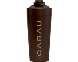Cabau – Bloom Shaker Thermo – Chocolate Brown – RVS Shakebeker 600 ml – Dubbelwandig, Houdt Shakes Warm & Koud – Lekvrij, BPA-vrij & Klontvrij Mixen – Eiwitshaker – Jouw Post-Workout Ritueel