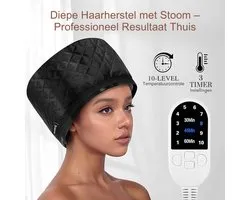 Haarstomer Diepe Conditionering – Herstelt Droog & Beschadigd Haar – Anti Pluis & Glans Booster – Professionele Hair Steamer voor Thuis