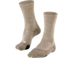 FALKE TK2 Wool anti-blaar dik wol functioneel materiaal wandelsokken heren beige - maat 39-41