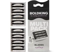 Boldking Scheermesjes Extra Sensitive - Scheermes Man & Vrouw - Scheerset Extra Gevoelige Huid - Heren & Dames - 8 Razor Blades Mannen