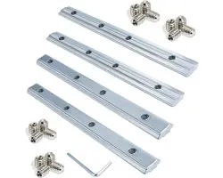 GIAK Connectors 4pcs profile connectors for 30X30 nut 8 profiles screws profile connector for construction profiles - ShopVlot