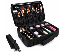 Trousse à cosmétiques - Trousse à maquillage avec compartiments réglables - Trousse à maquillage et à ongles - Beauty Case - 41x31x15CM