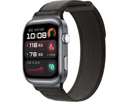 Strap-it Smartwatch bandje nylon - geweven bandje met klittenbandsluiting - geschikt voor de Huawei Watch D2 (zwart)