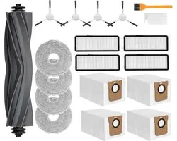 PolkaHome® Complete Accessoireset geschikt voor Dreame L10s Ultra, L10 Ultra, L10s Pro, L10s Pro Gen 2, L10 Prime, L10 Pro & Xiaomi X10+, X20+... Hoofdborstel, Filters, Stofzakken, Zijborstels en Dweilpads. Onderdelen