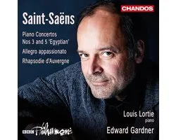 Louis Lortie, BBC Philharmonic Orchestra, Edward Gardner - Saint-Saëns: Piano Concertos Nos 3 And 5 'Egyptian' | Allegro Appassionato | Rhapsodie D'Auvergne (CD)