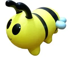 JUMPY Bee - Hopper capacité de charge 100 kg - Jouets Skippy ball - Skippy Animaux - Skippy ball - Jouets pour enfants - Jouets 12 mois - Pompe incluse - Poids jusqu'à 100 kg - Skippy ball - Cadeau pour enfant - matériaux de qualité alimentaire
