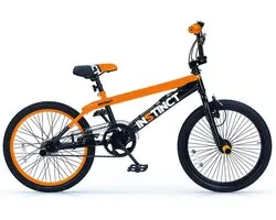 BMX freestyle BEAST - Rotatif à 360 degrés - Taille de roue 20 pouces - Cyclisme garçons - Taille de cadre 28cm - Zwart/ orange