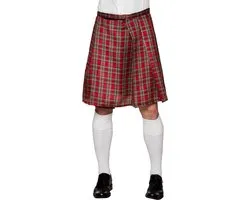 Kilt Mr Tartan rouge - Costumes de carnaval