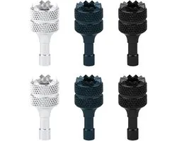 6 Stukken Afneembare Drone Controller Sticks - Aluminium Legering Joysticks - Compatibel met DJI Mini 3 Pro/Mini 4 Pro/Air 3/Mavic 3 Pro RC & RC 2 Afstandsbediening Accessoires (Zilver, Zwart, Blauw)