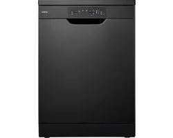 Inventum VVW6008AB vaatwasser - 12 couverts - Bestekmand - 5 programma’s - Deur opent automatisch - Startuitstel - Energielabel D - Vrijstaand - Zwart