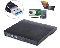 Plug & Play Externe CD/DVD Combo Drive Speler Reader - USB 3.0 CD-Rom Disk Lezer & Brander