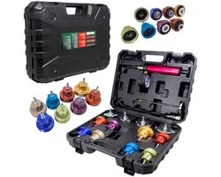 Rockforce RF-914G1 - Koelsysteem Lektester - 0-2,5 Bar - 12 Adapterstukken