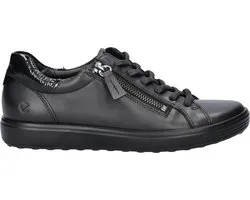 Ecco Soft 7 dames sneaker - Zwart zwart