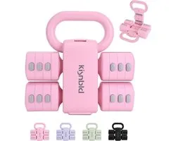 Adjustable Dumbbell Set of 2, 4-in-1 Free Dumbbell Set for Women with Quick Adjustment, Each 2lbs 3lbs 1.8kg 2.3kg Hand Weights Set for Home Gym and Outdoor Training Training