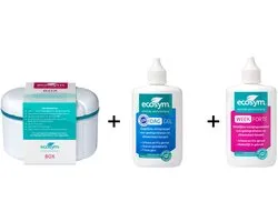 Ecosym Gebitsbakje + Week Gel + Dag Gel - Kunstgebitreiniging - Starter set