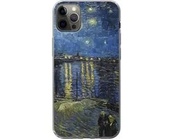 Coque iPhone 12 Pro Max - Nuit étoilée sur le Paris d'Orsay - Vincent Van Gogh - Siliconen