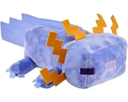 Mattel Minecraft Knuffel Figure Blue Axolotl 20 cm Knuffeles