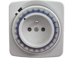 Chacon mechanische tijdschakelklok vierkantig 230 V